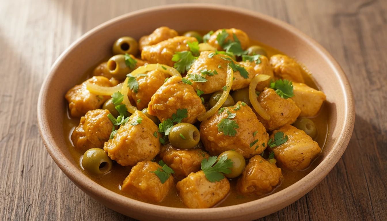 Chicken Tagine with Preserved Lemons and Olives